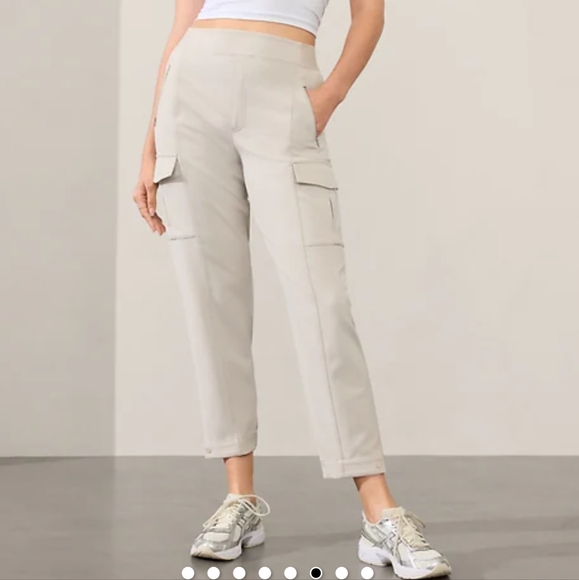 Athleta Endless High Rise Cargo Pant Size 8 Abalone - Picture 1 of 8